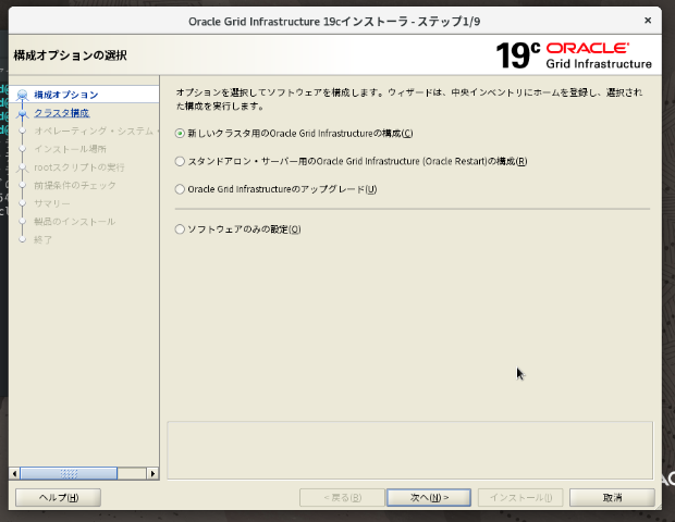 ステップ1 構成オプション